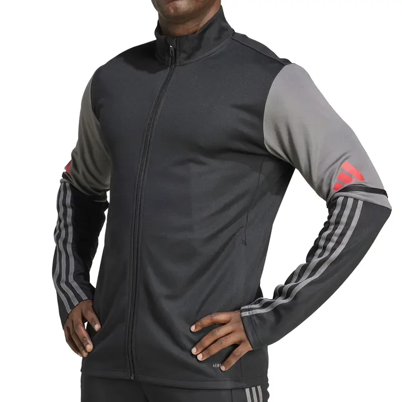 Adidas muška dukserica SQ25 TR JKT, crno-siva