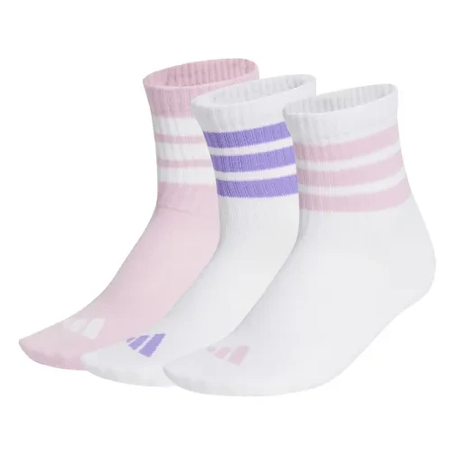 Adidas Dječije čarape LK Rib SO, 3 para, Roze-bijele