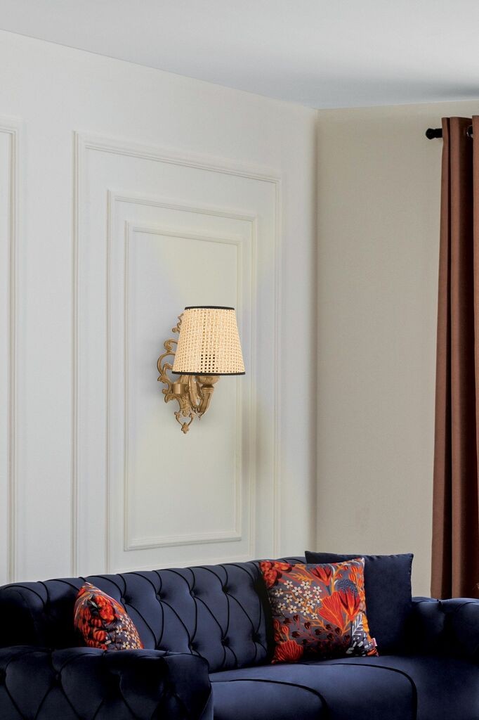 Opviq Zidna lampa Lily Coral, 15x10x13cm, IP20, Bež-zlatna boja