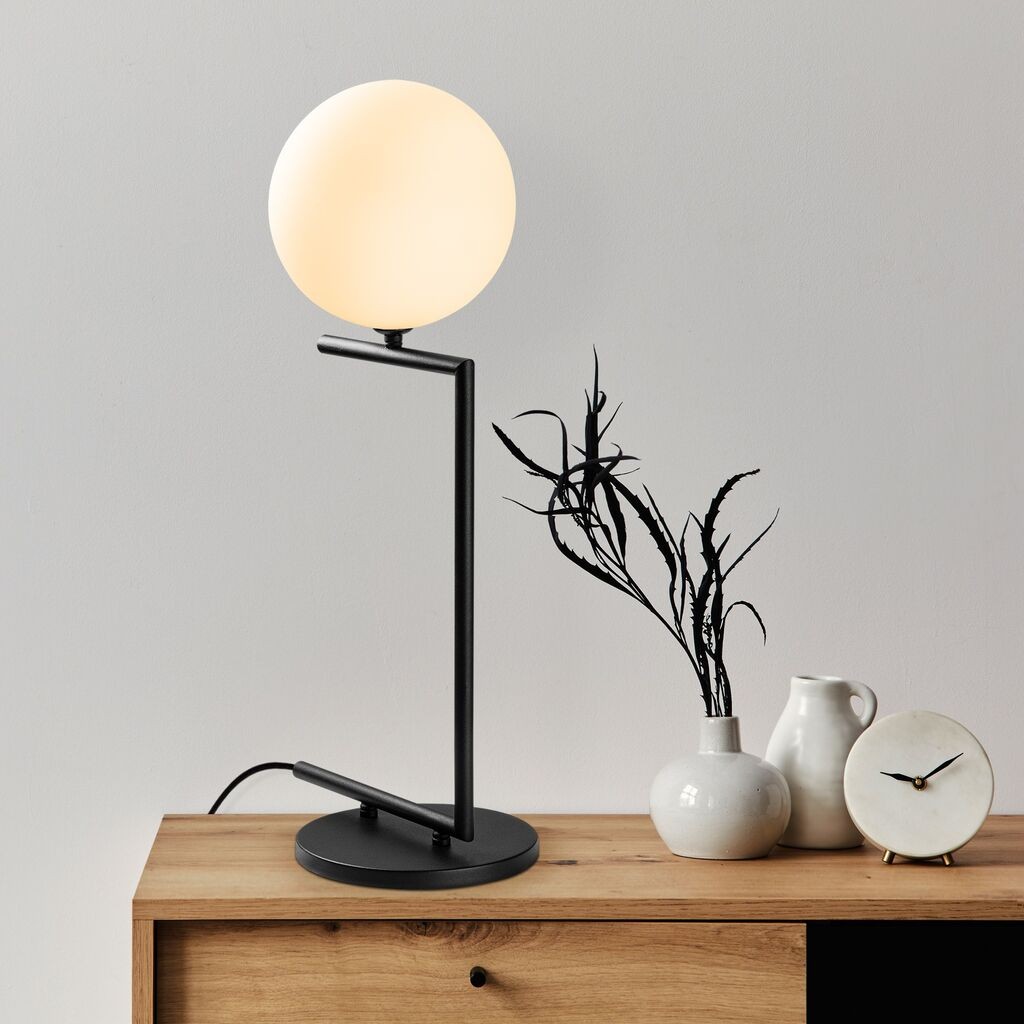 Opviq Luminar-14175 stona lampa, 29x20x64 cm, crna