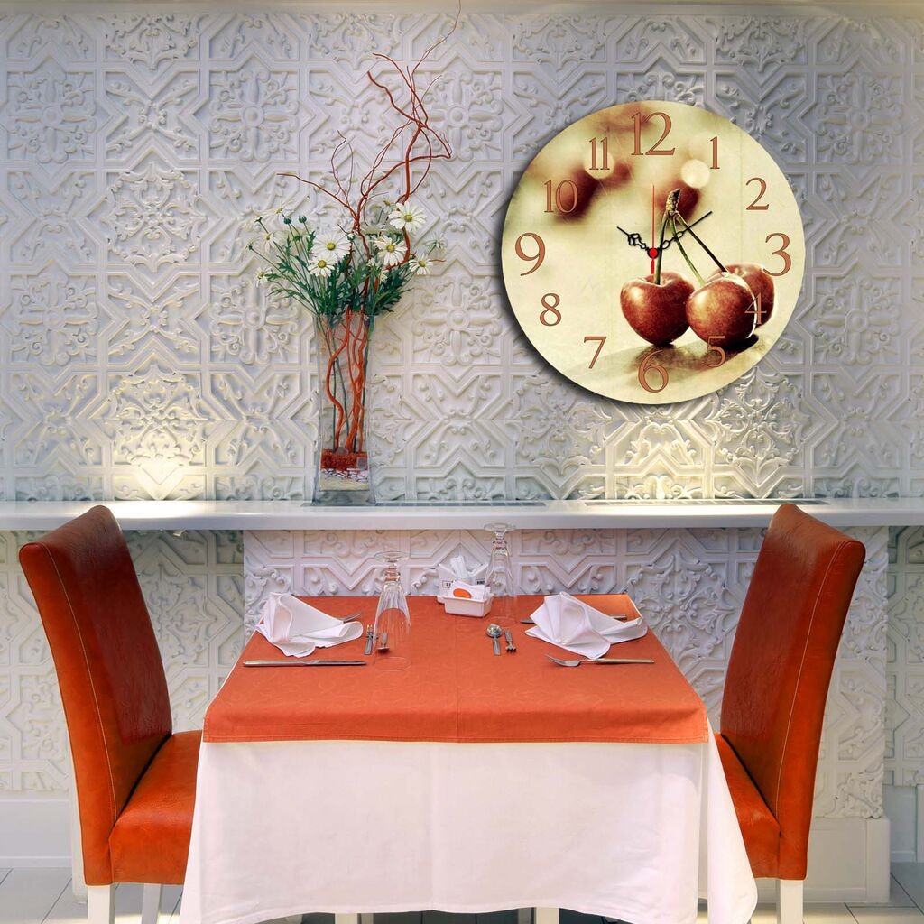 Zidni sat Wallity Ms-49, 40 cm, Šareni