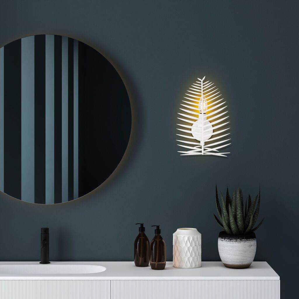 Opviq Zidna lampa Leaf-15323, 20x30x8cm, IP20, Bijela