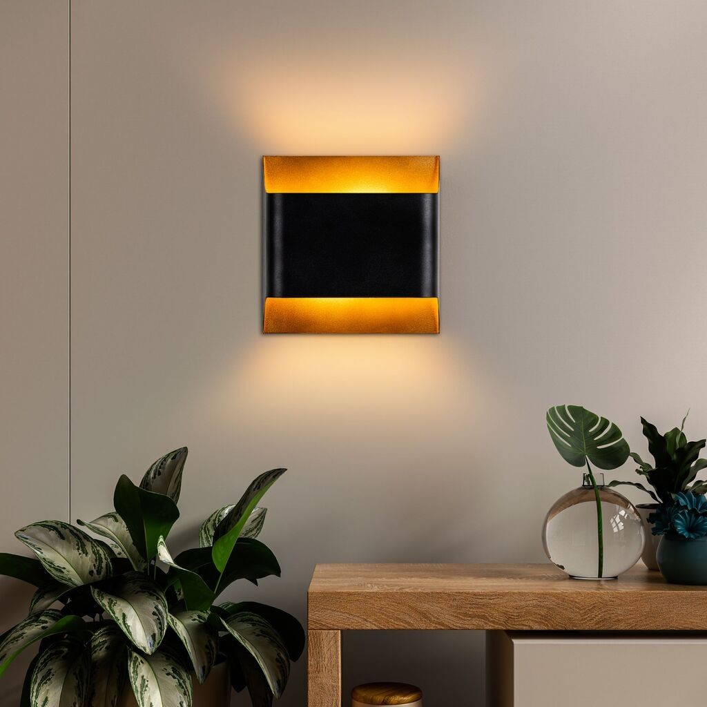 Opviq Zidna lampa Bera-15301, 25x25x11cm, IP20, Crna