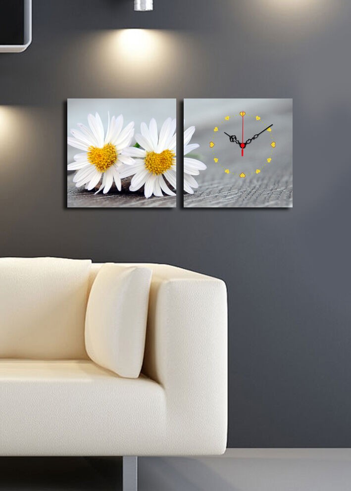 Zidni sat Wallity 2P2828CS-1, 60x28 cm, sivi