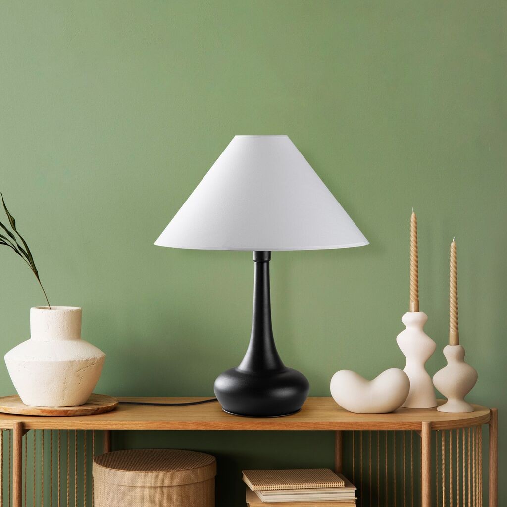 Opviq Stona lampa Luna-15254, 50x50x63 cm, IP20, Crno-bijela