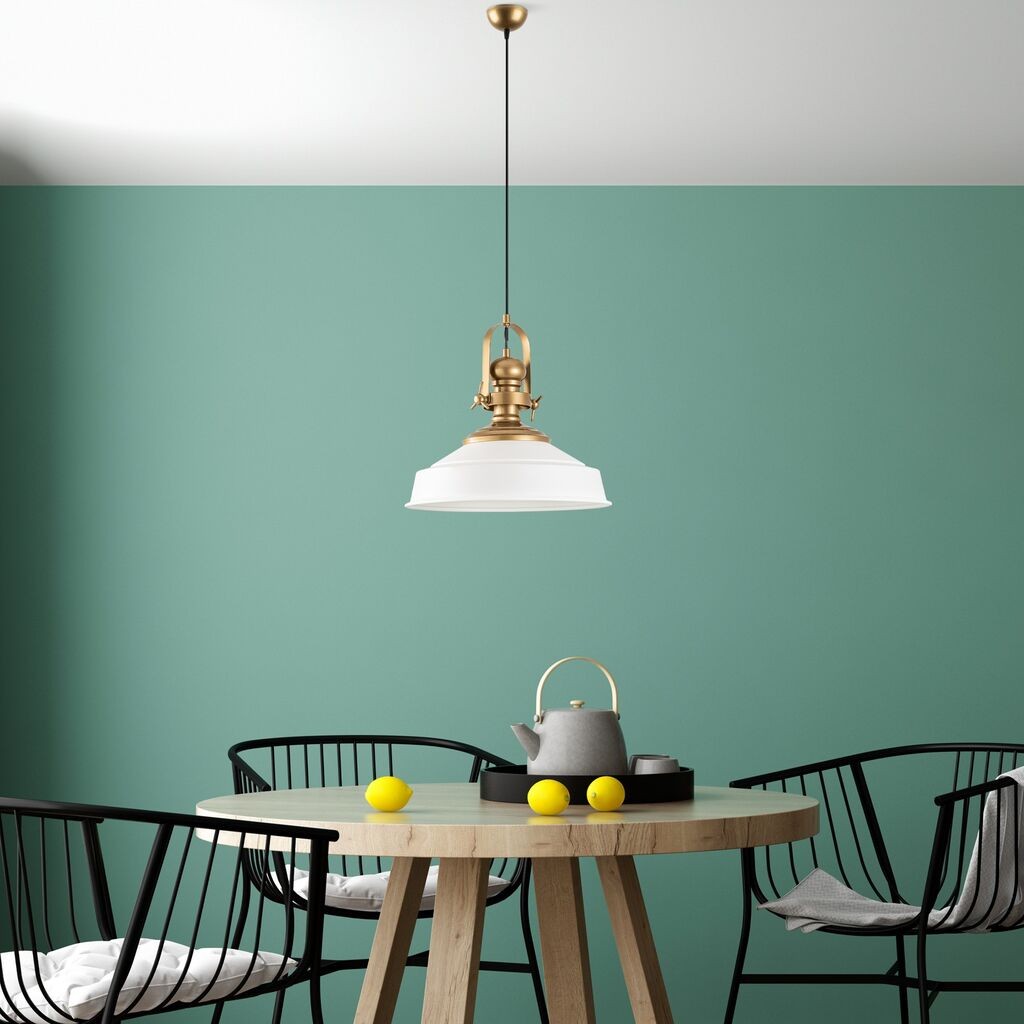 Opviq Luster Craft-13982, 41cm, IP20, Bijelo-zlatna boja