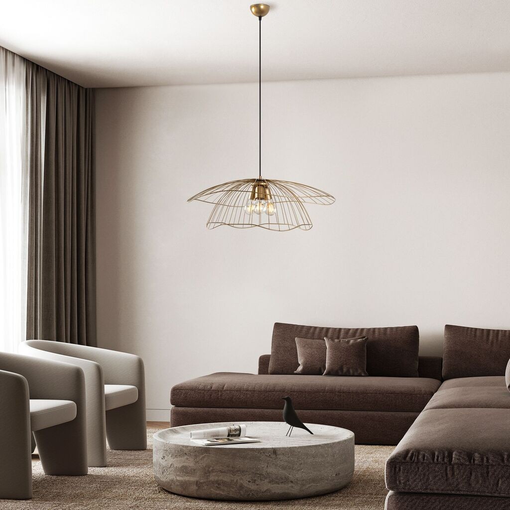 Opviq Luster Mantar-6503-3, 70x70x124cm, IP20, Zlatna