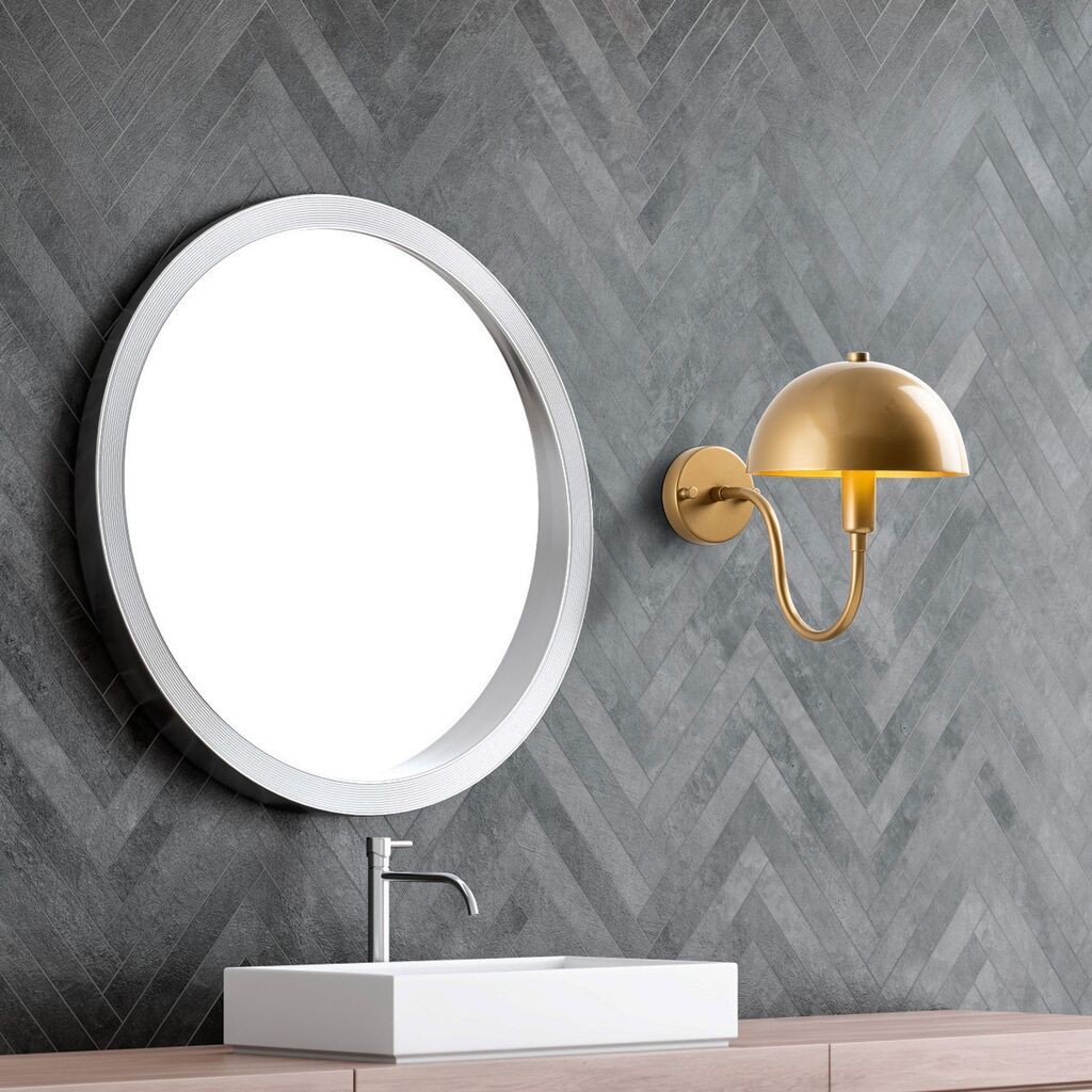 Opviq Zidna lampa Togg-14828, 20x35x27cm, IP20, Zlatna boja