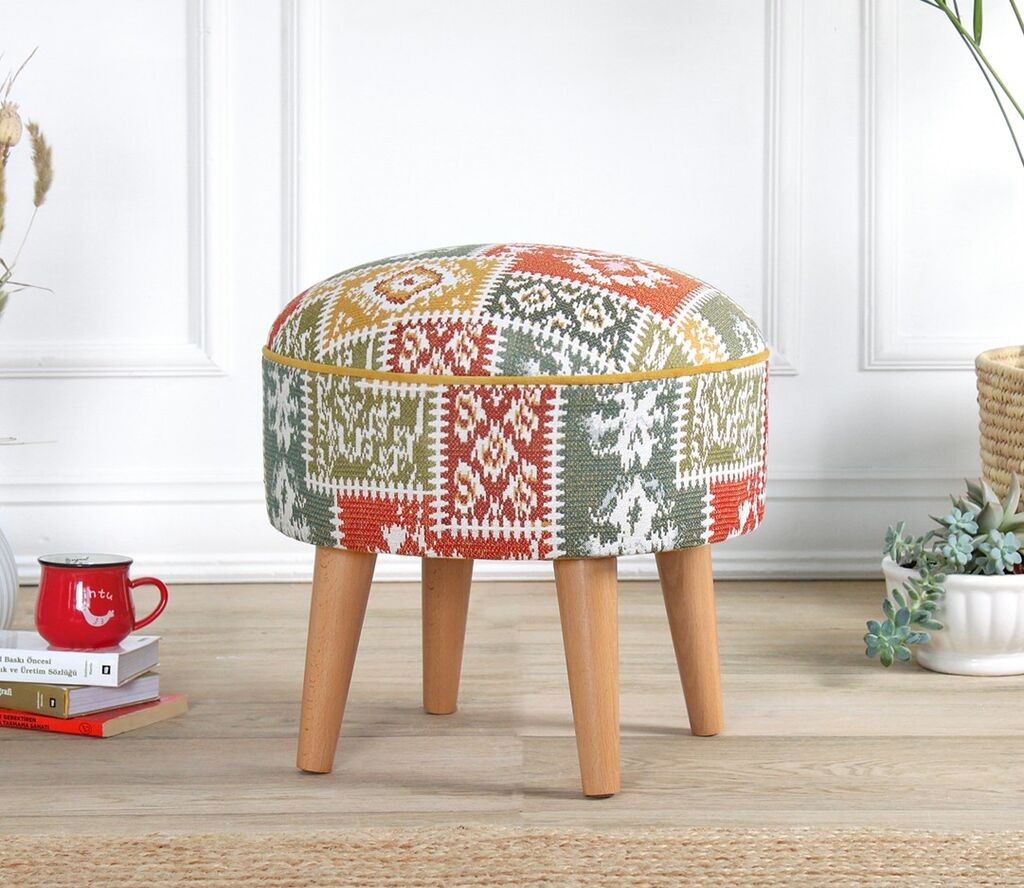 Atelier del Sofa Tabure Rugrev, 45x45x45cm, Šareno