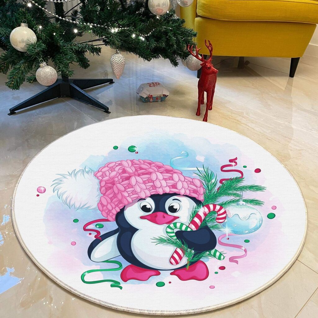 Conceptum Hypnose tepih Woopamuk459, promjer: 80 cm, bijeli