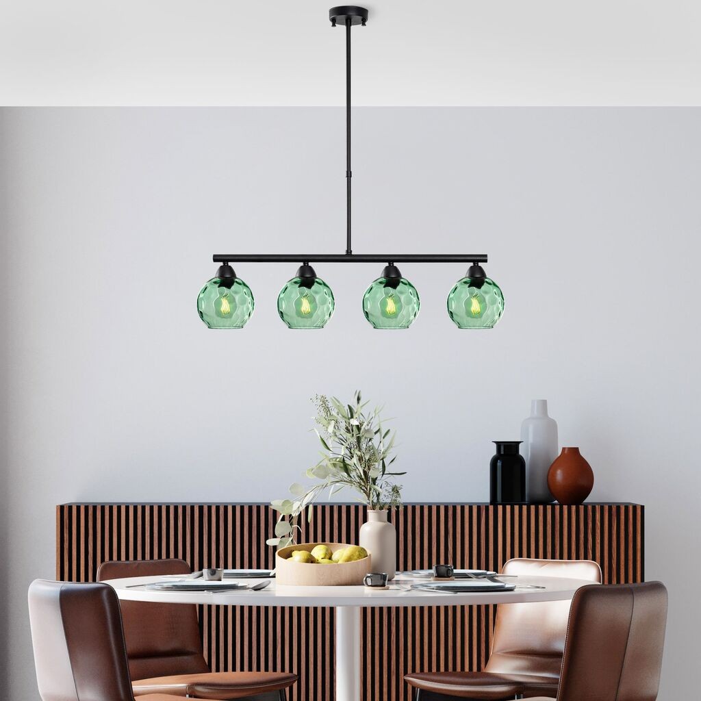 Opviq Luster Benek-15-14435, 80x15x80cm, IP20, Crno-zelena