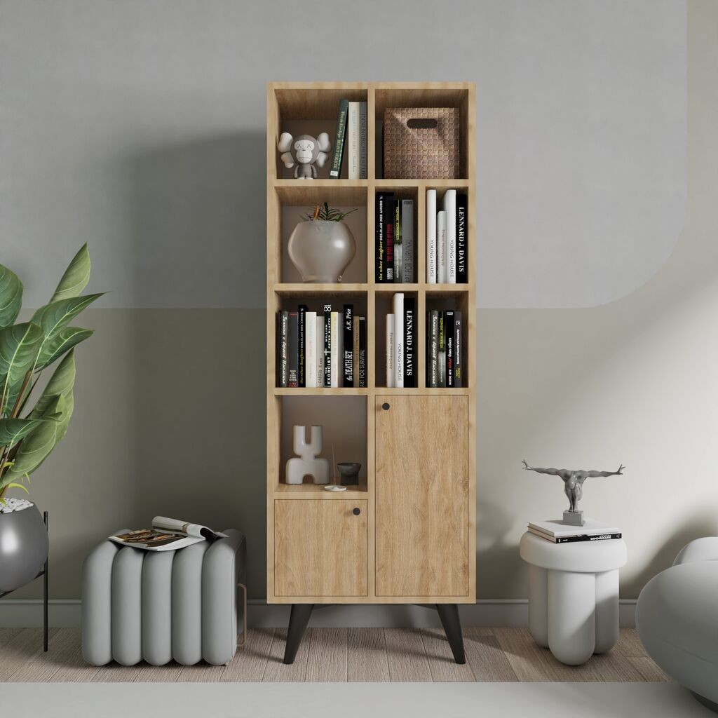 Hanah Home Bookshelf Kiato, 60x170x30 cm, Hrast