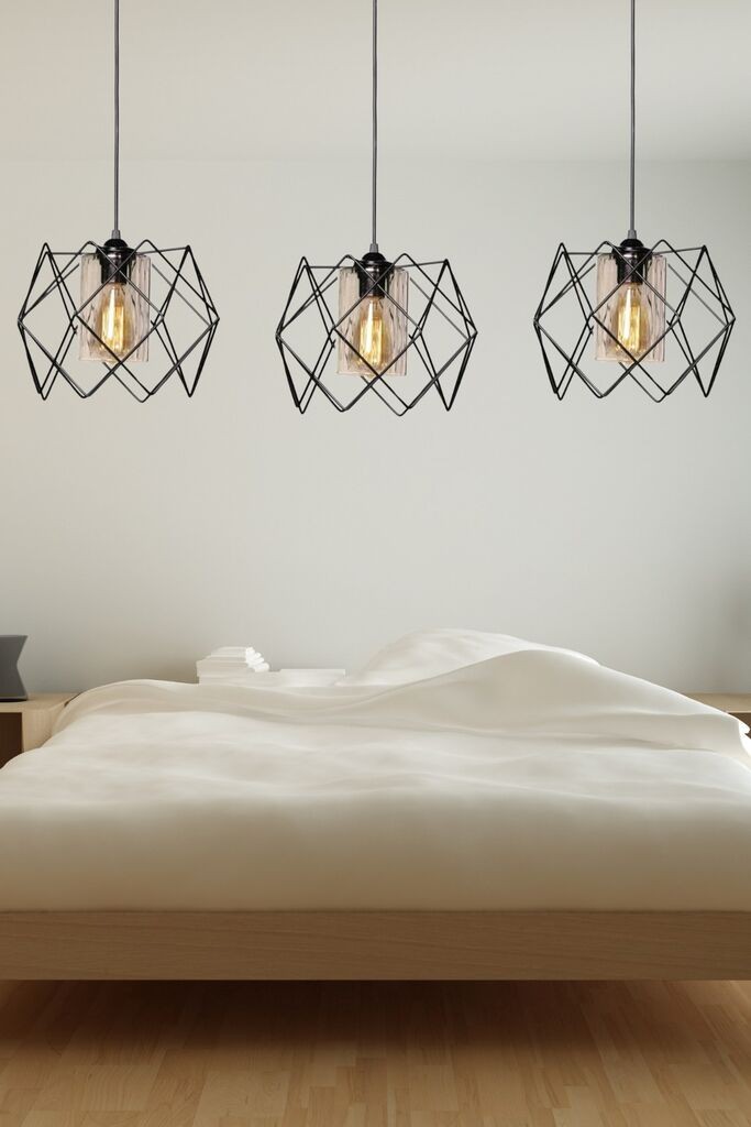 Opviq Luster LB030x3, 23,5 cm, IP20, Crna