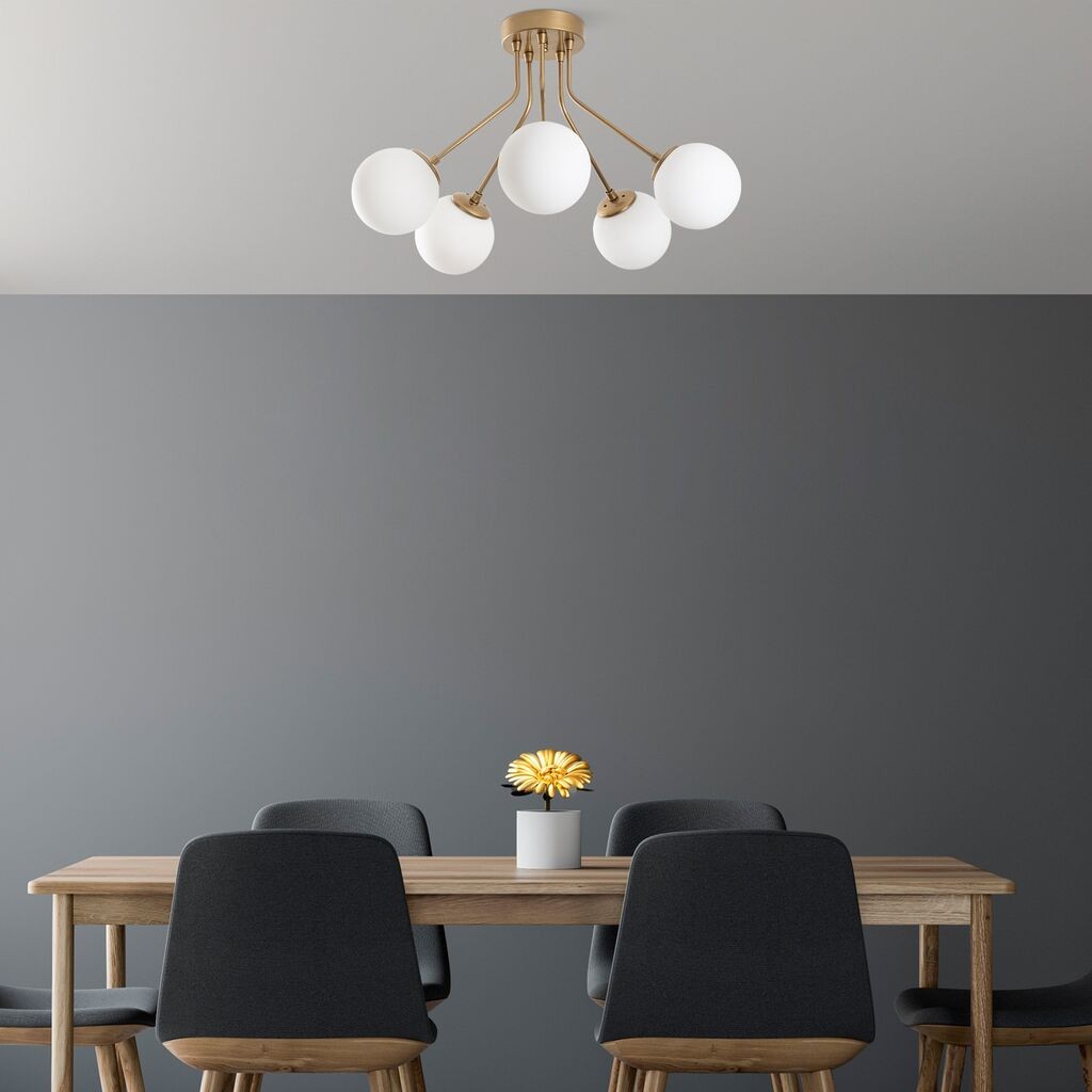 Opviq Luster Orion-13961, 62cm, IP20, Bijelo-zlatna boja