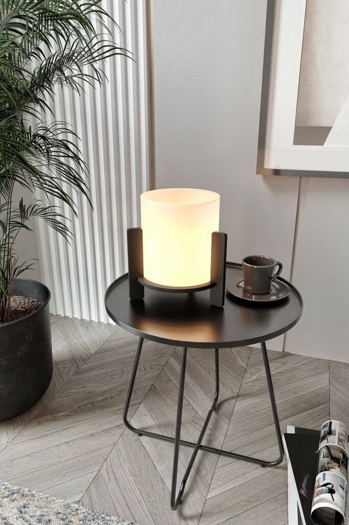 Opviq Stona lampa od bora, 14x16x20 cm, Crna