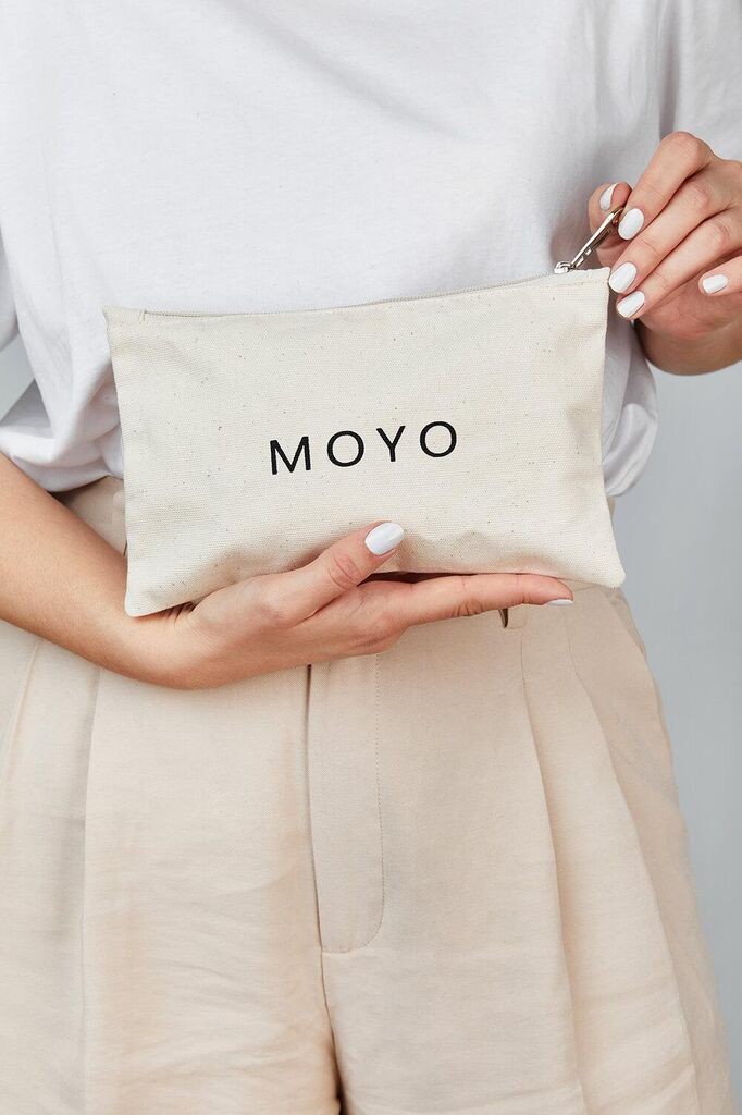 Moyo Ženski neseser Kanvas etui, BIjeli