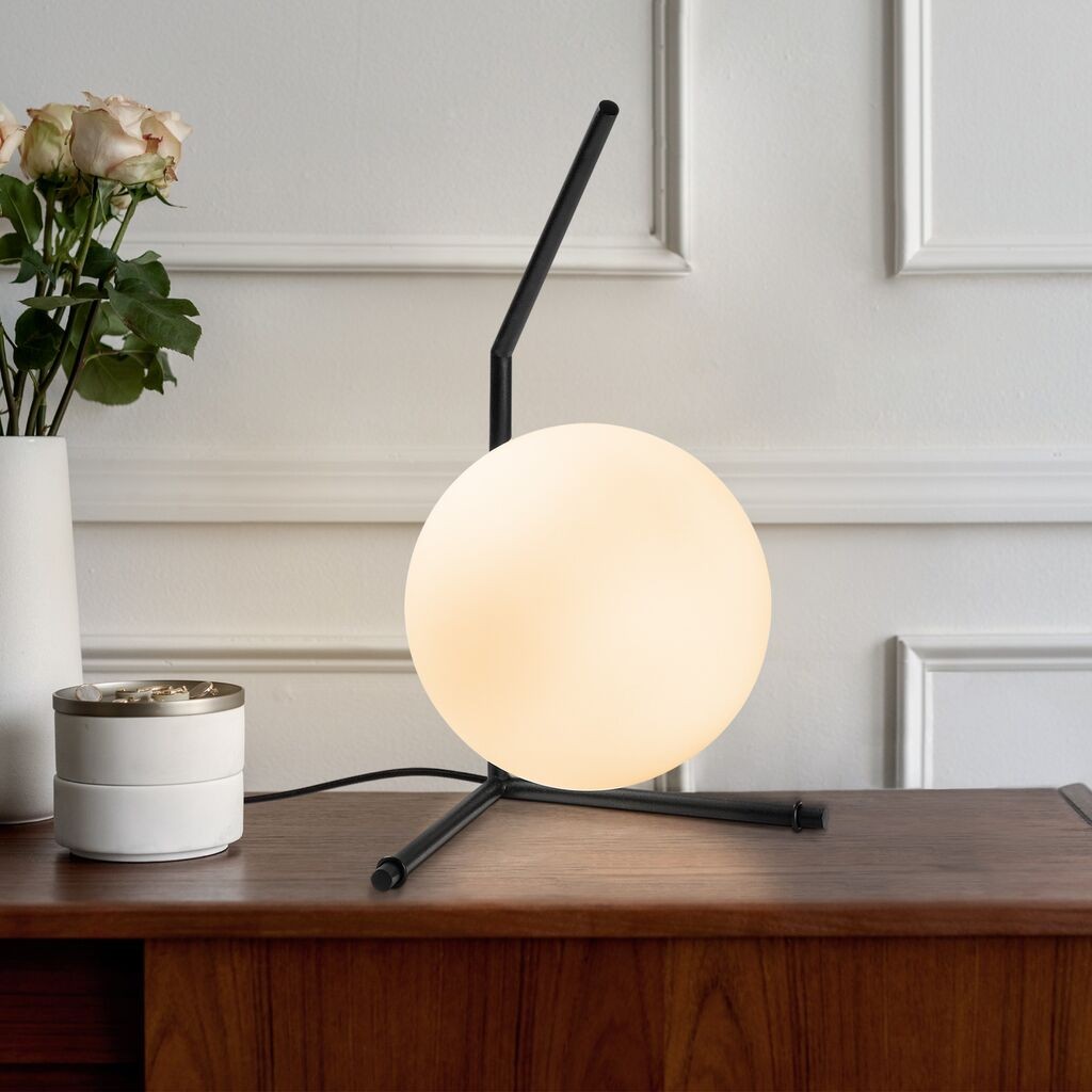 Opviq Stona lampa Luminar-14165, 23x28x42 cm, IP20, Crna