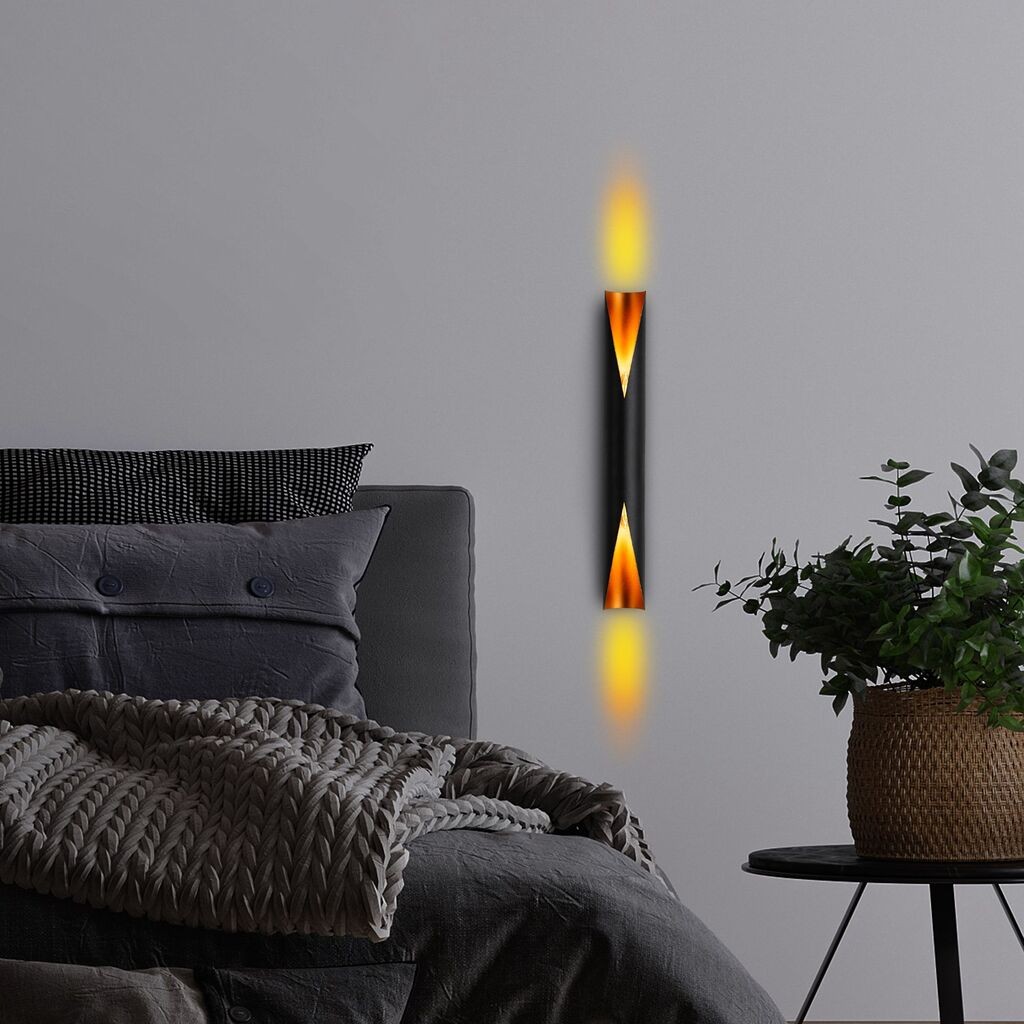 Opviq Zidna lampa Vega-15366, 8x59x12cm, IP20, Crna