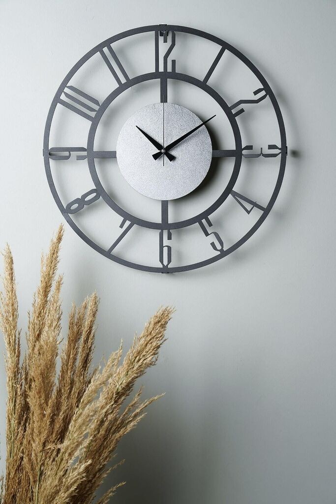 Zidni sat Wallity Myk9912, 50x50 cm, Crni