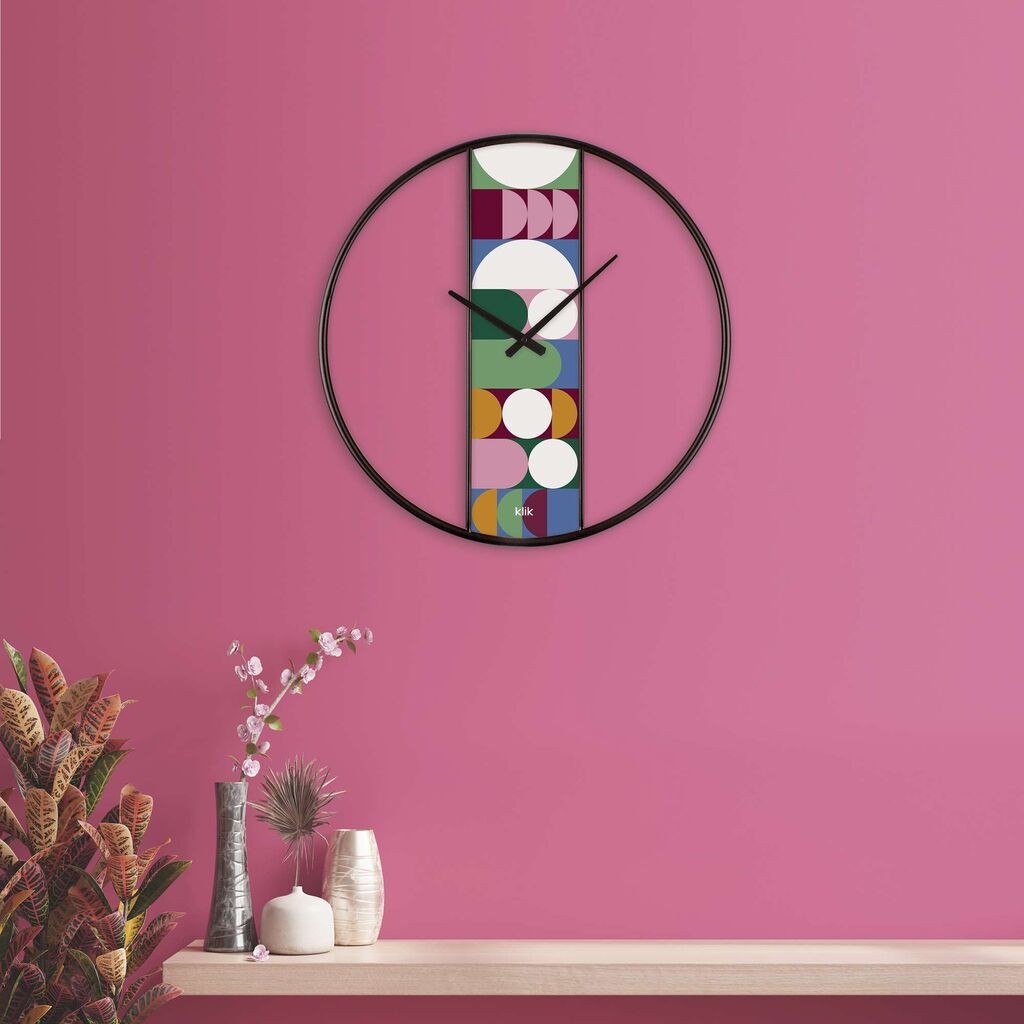 Zidni sat Wallity Demre, 60x62 cm, Šareni