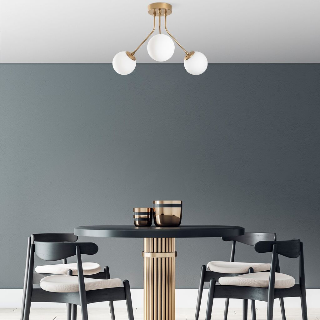 Opviq Luster Orion-13956, 56cm, IP20, Bijelo-zlatna boja