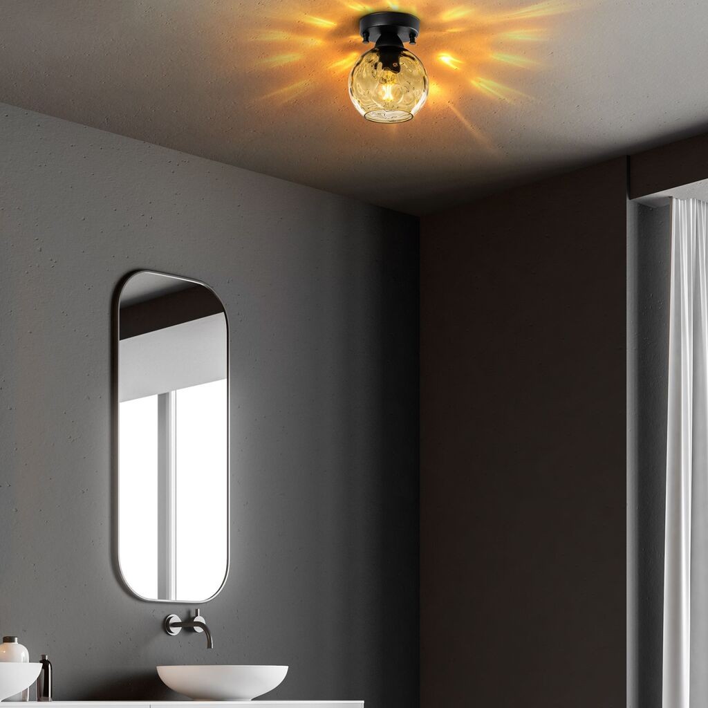 Opviq Zidna lampa Benek-15-14374, 15x15x18cm, IP20, Crna