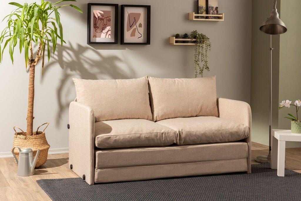 Atelier del Sofa Dvosjed Saga XL, 148 x 70 x 66 cm, Bež