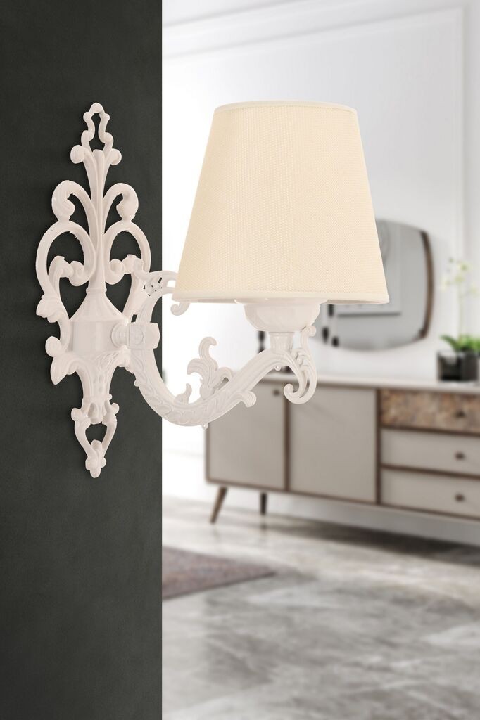 Opviq Claire zidna lampa, 15x10x13cm, IP20, krem-bijela