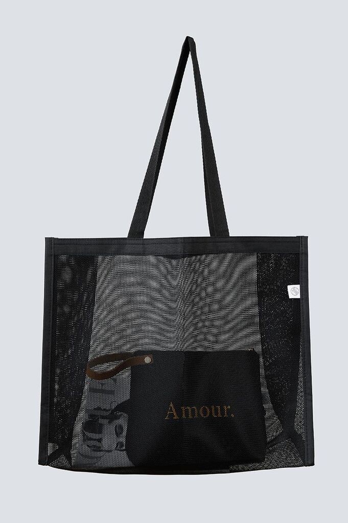 Moyo Ženska mrežasta torba za plažu, Crna
