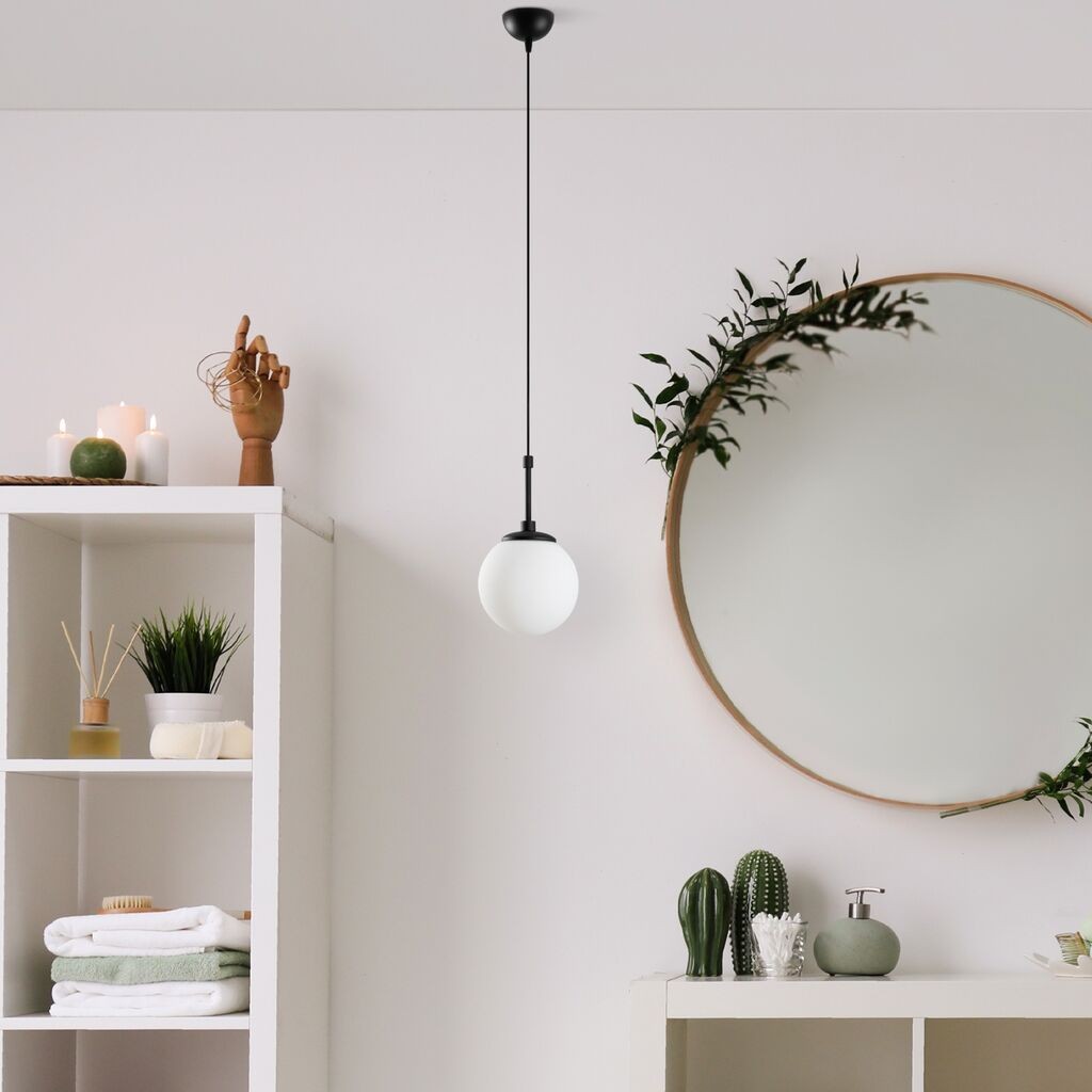 Opviq Luster Orbital-15-14001, 15x15x115cm, IP20, Bijelo-crna