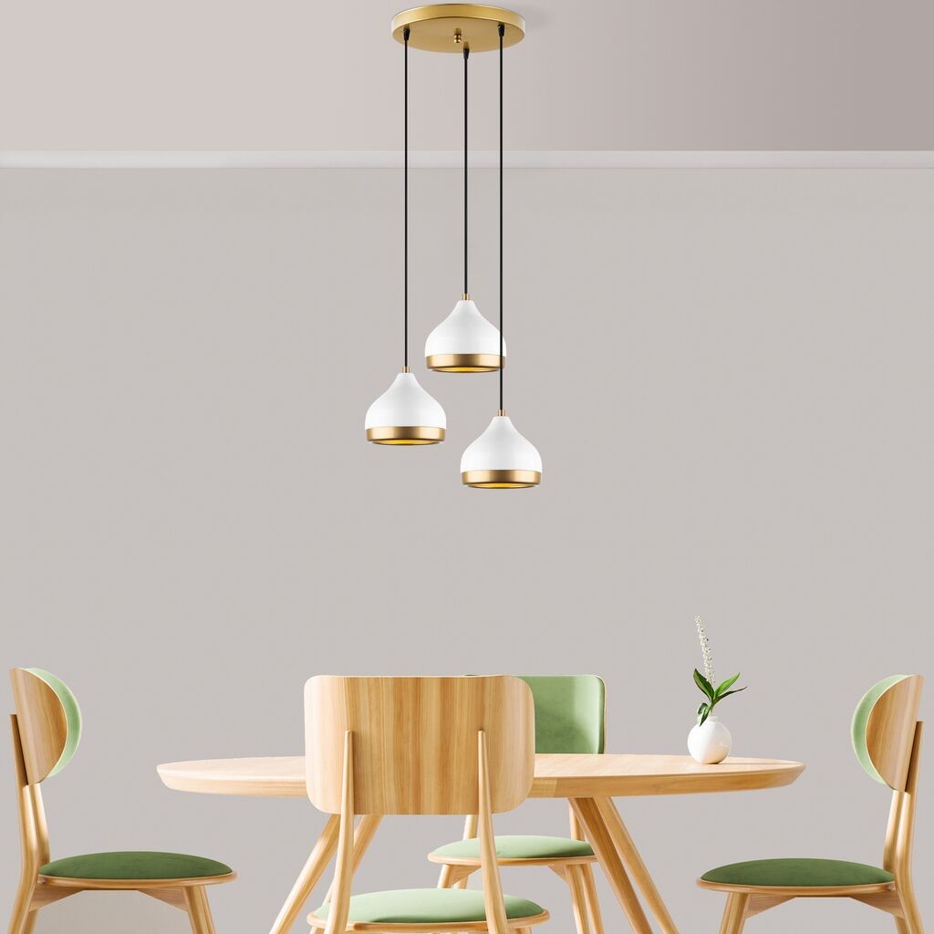 Opviq Luster Yildo-M-6875, 37x17x111cm, IP20, Bijelo-zlatna boja