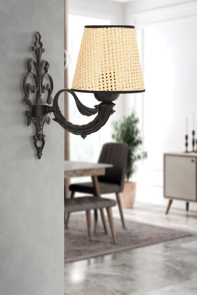 Opviq Zidna lampa Lily Coral, 15x10x13cm, IP20, Bež-crna