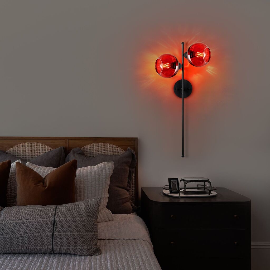 Opviq Zidna lampa Benek-15-14411, 35x21x72cm, IP20, Crna