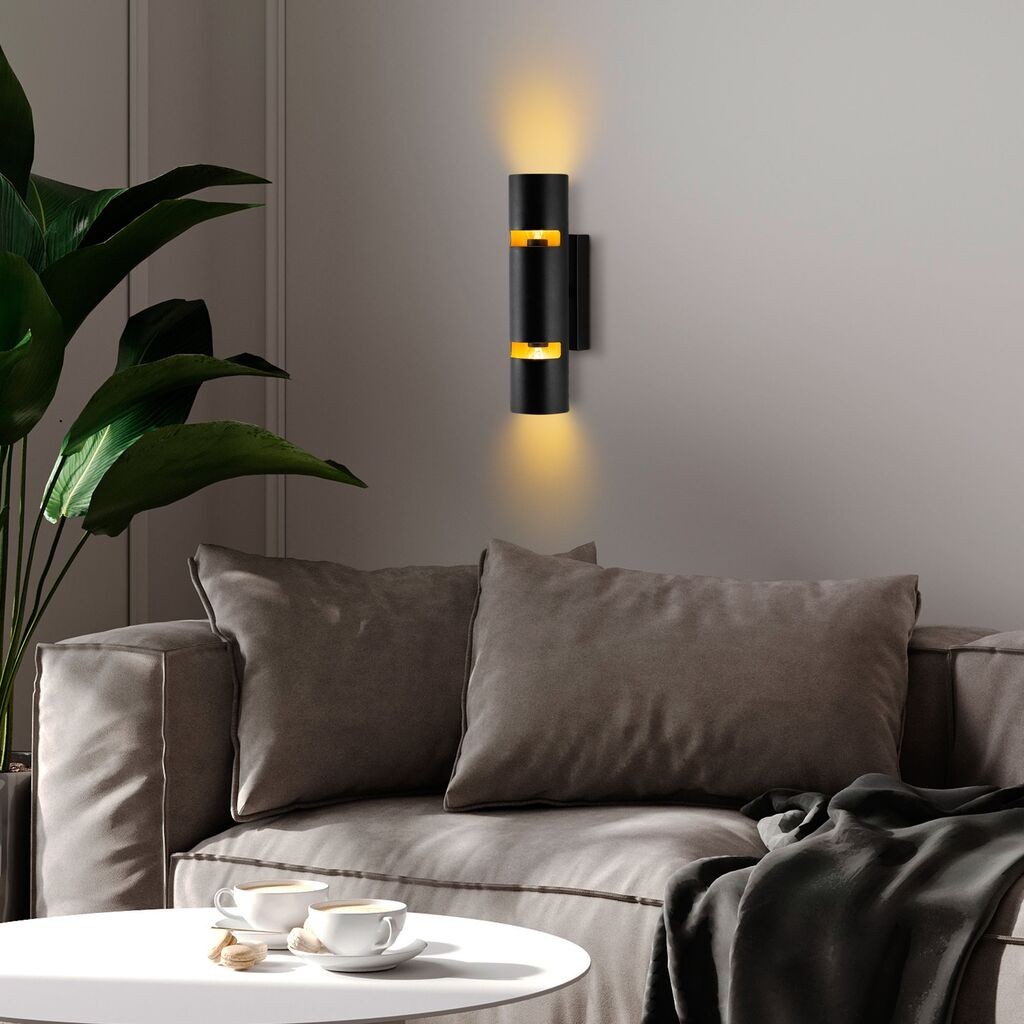 Opviq Zidna lampa Luxora-15381, 8x30x13cm, IP20, Crna