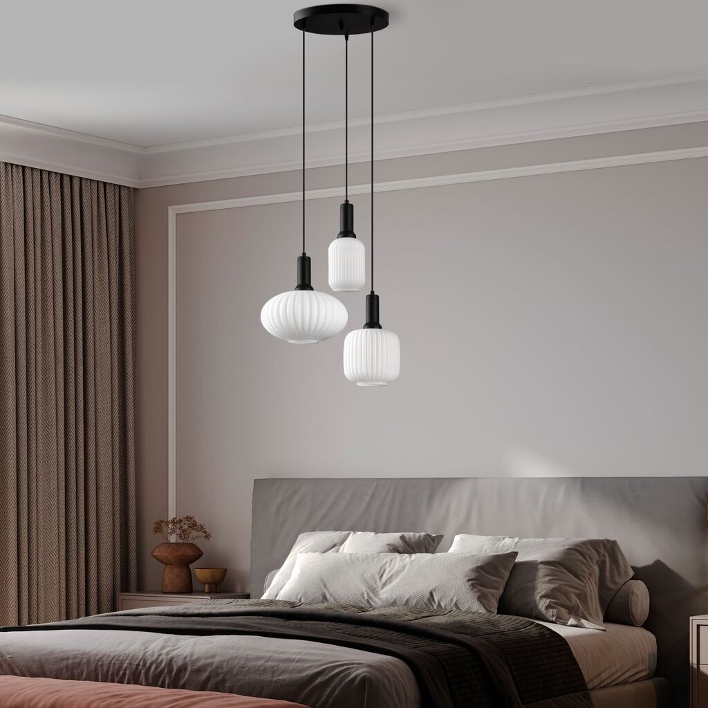 Opviq Luster Asker-15202, 55x55x130cm, IP20, Bijelo-crna