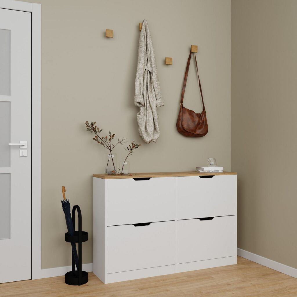 Hanah Home Stalak za cipele Duru-1750, 120,5x79,2x30 cm, Bijela