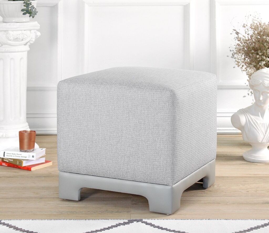 Atelier del Sofa Tabure Lenover, 50x47x50cm, Siva