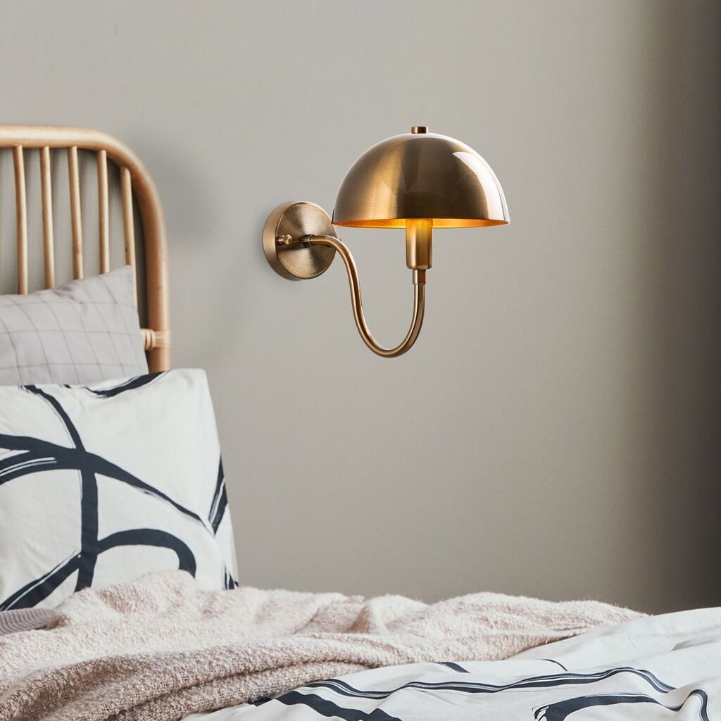 Opviq Zidna lampa Togg-14826, 20x35x27cm, IP20, Zlatna boja