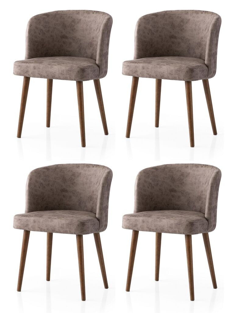 Hanah Home Zen set stolica, 57x81x57 cm, 4 dijela, Smeđa