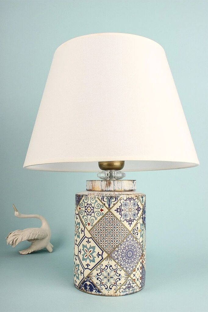 Opviq Stona lampa YL686, 30x20x40 cm, IP20, Bijela