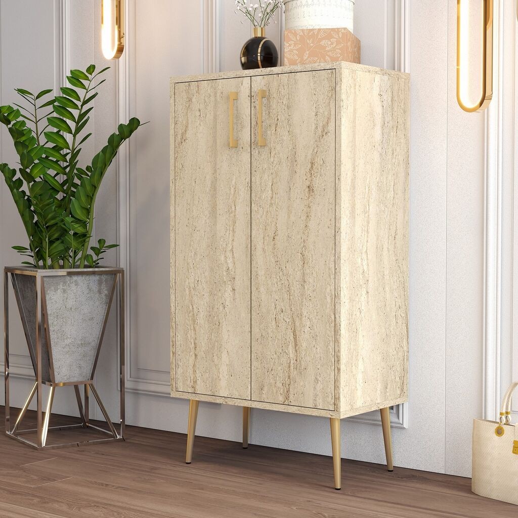 Hanah Home Stalak za cipele Prag, 60x111x35 cm, Krem