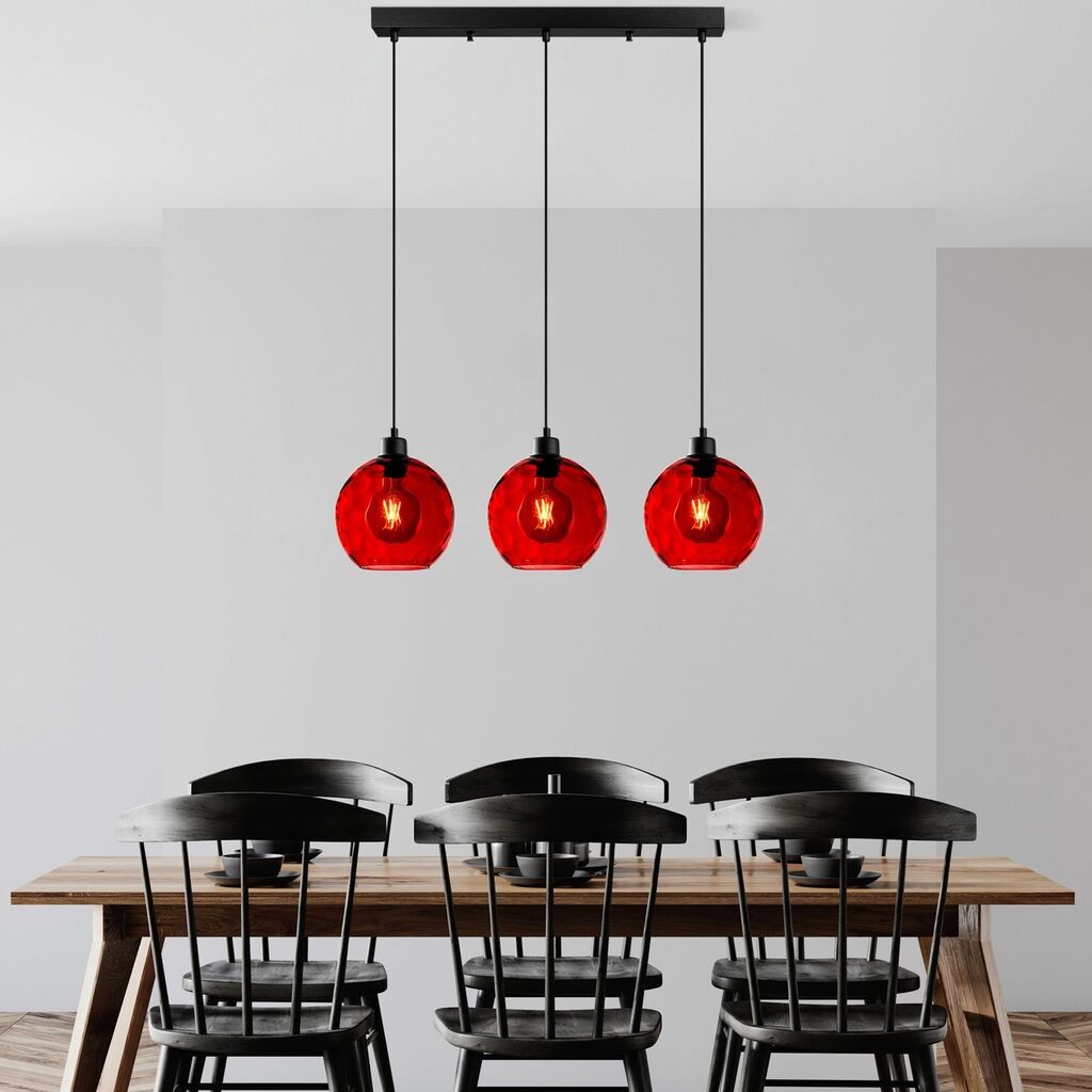 Opviq Luster Benek-20-14341, 70x20x120, IP20, Crno-crvena