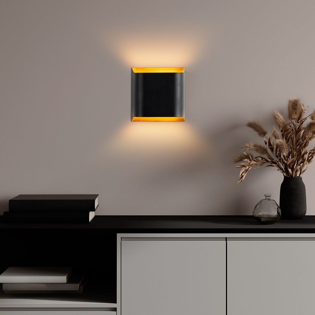 Opviq Zidna lampa Bera-15305, 15x15x11cm, IP20, Crna