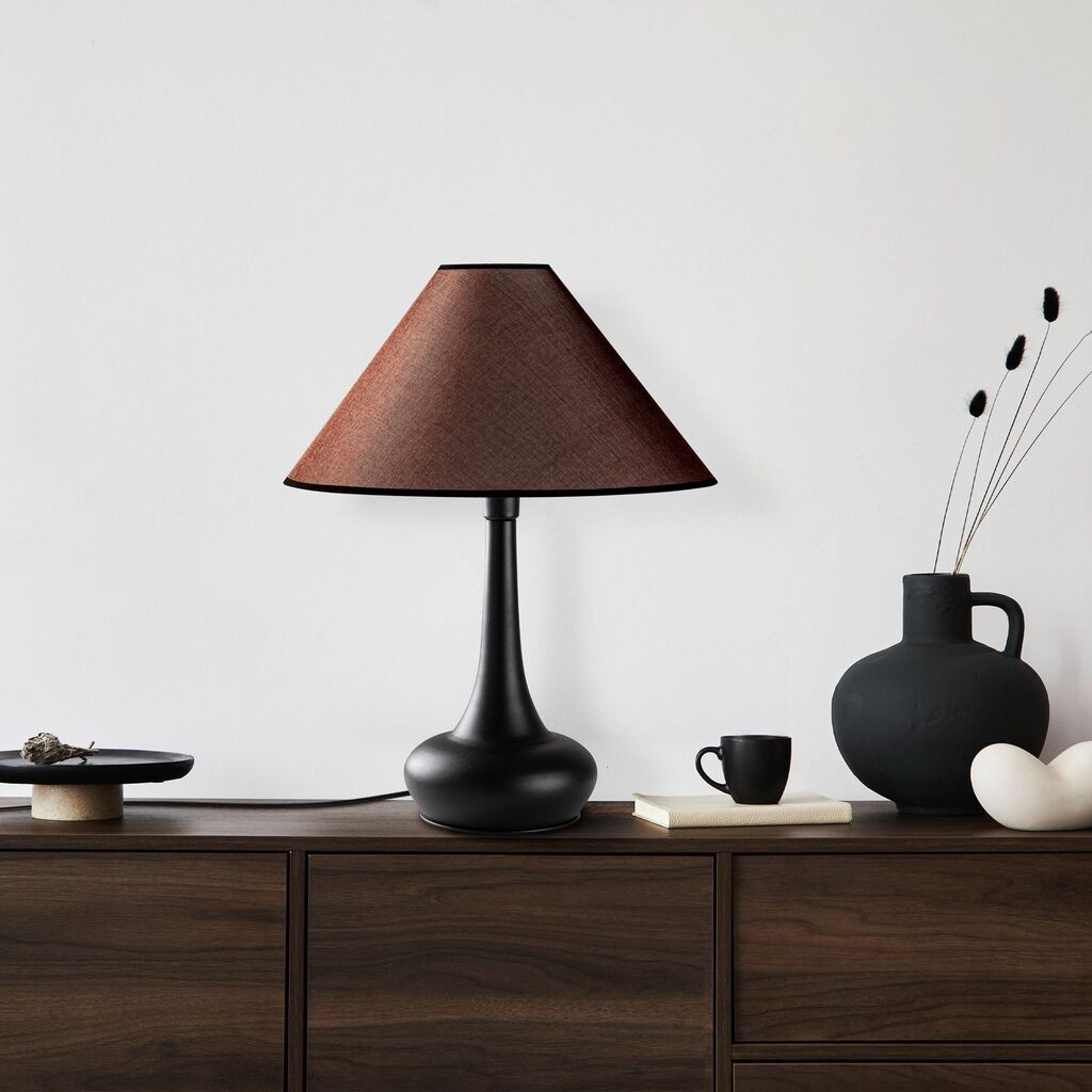 Opviq Stona lampa Luna-15252, 50x50x63 cm, IP20, Smeđe-crna