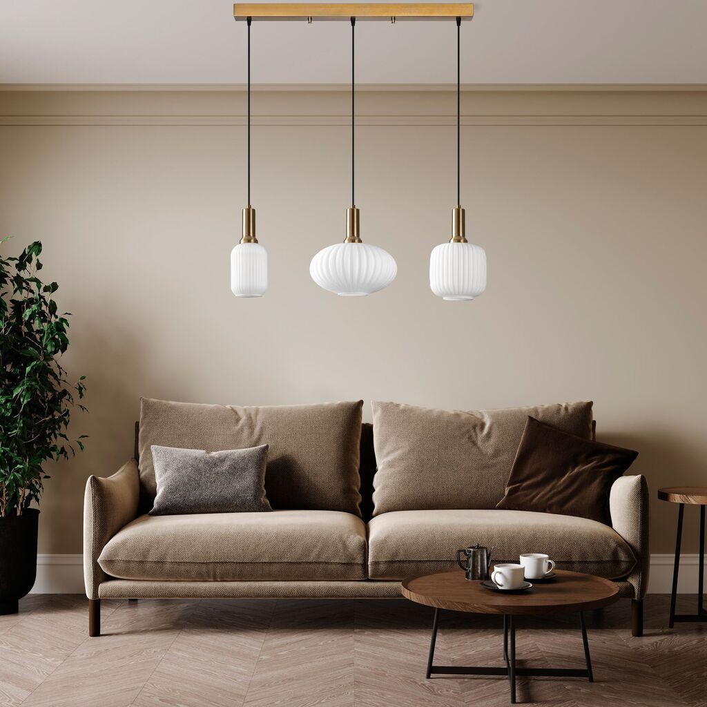 Opviq Luster Asker-15196, 87x30x130cm, IP20, Bijelo-zlatna boja