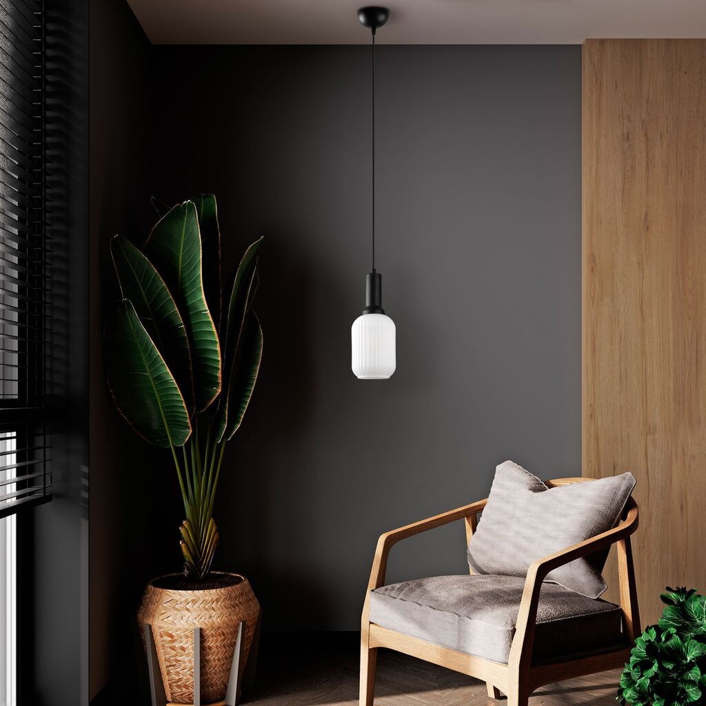 Opviq Luster Asker-15192, 13x13x118cm, IP20, Bijelo-crna