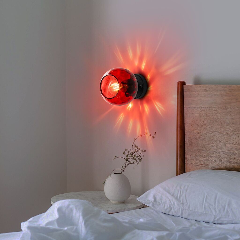 Opviq Zidna lampa Benek-15-14391, 15x18x15cm, IP20, Crna