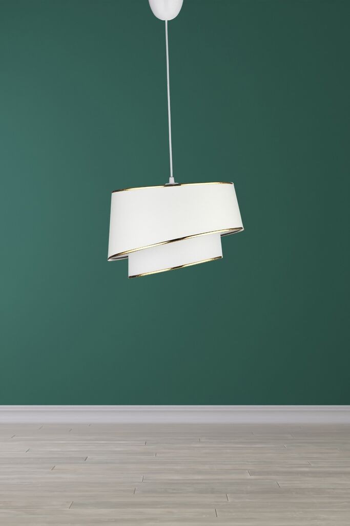 Opviq Luster KS-2003, Visina grla: 21 cm, IP20, Bijelo-zlatna boja