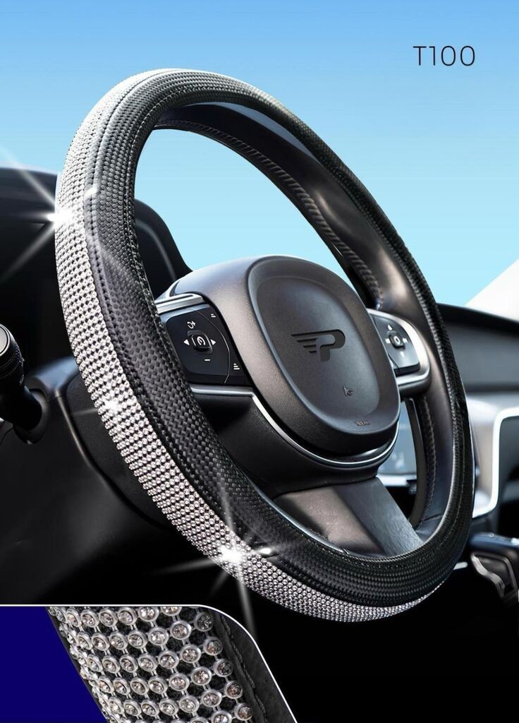 Top Deal Obloga za volan sa cirkonima T100
