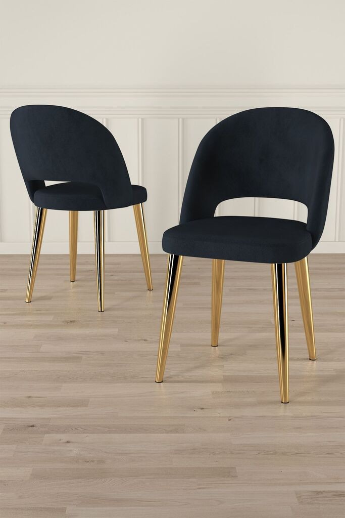 Hanah Home Pane set stolica, 85x59x98 cm, 4 dijela, crna